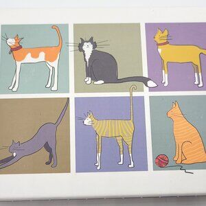 Kitty Cats on 15 Note Cards w/Envelopes Crown Point Graphics Kris Ruff artist